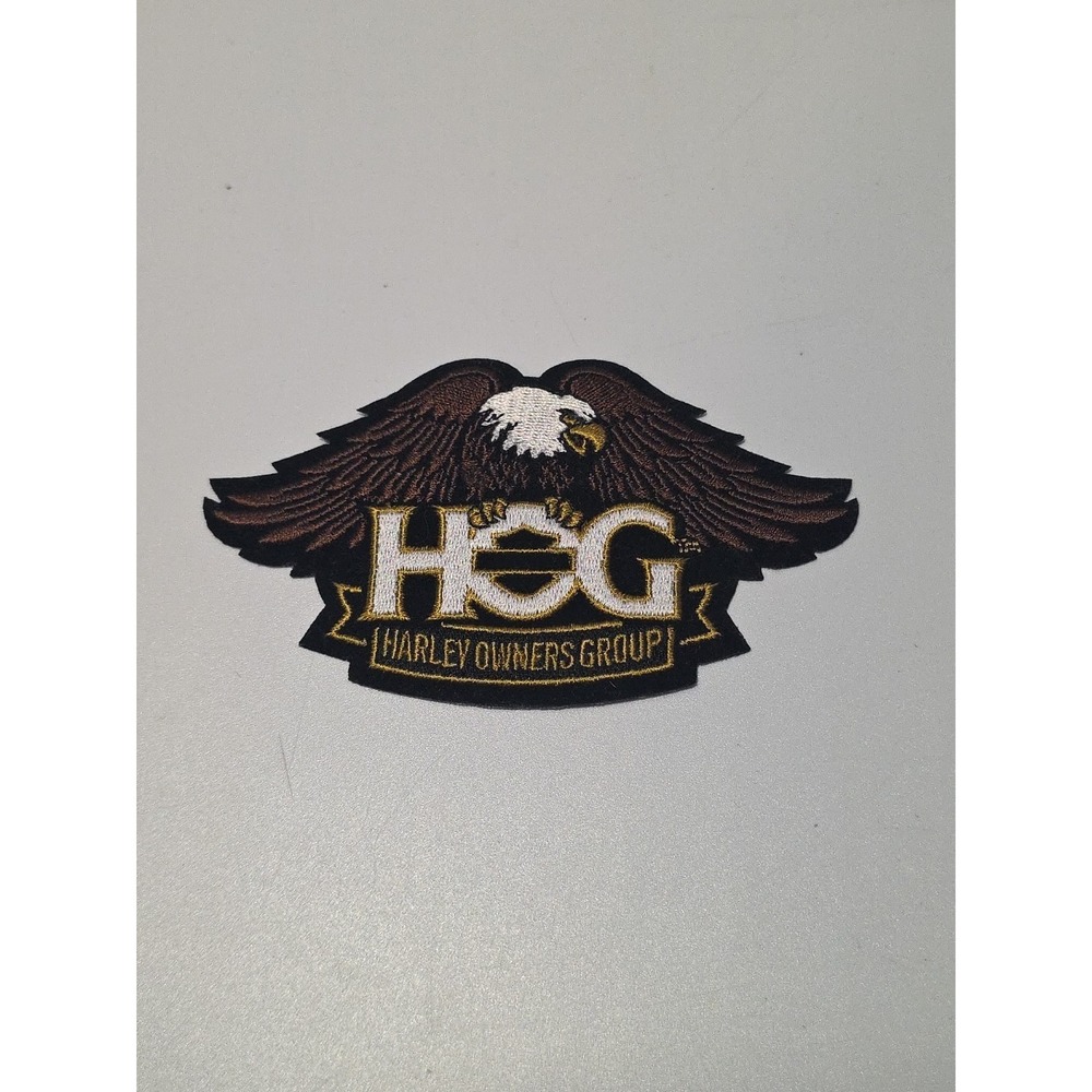 Eagle Gold Patch ~ Harley Davidson Owners Group HOG H.O.G.